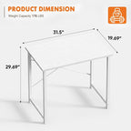 Sweetcrispy 32-Inch Small Computer Desk - Image 3