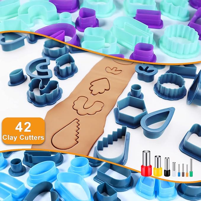 PTFJZ Polymer Clay Cutters for Earring Making - Image 2