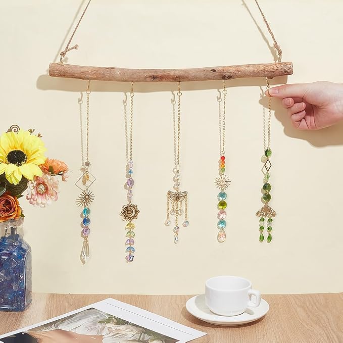 Driftwood Wall Hanger with Hooks Driftwood Wall Hanging Decor Home Wall Hanging - Image 3