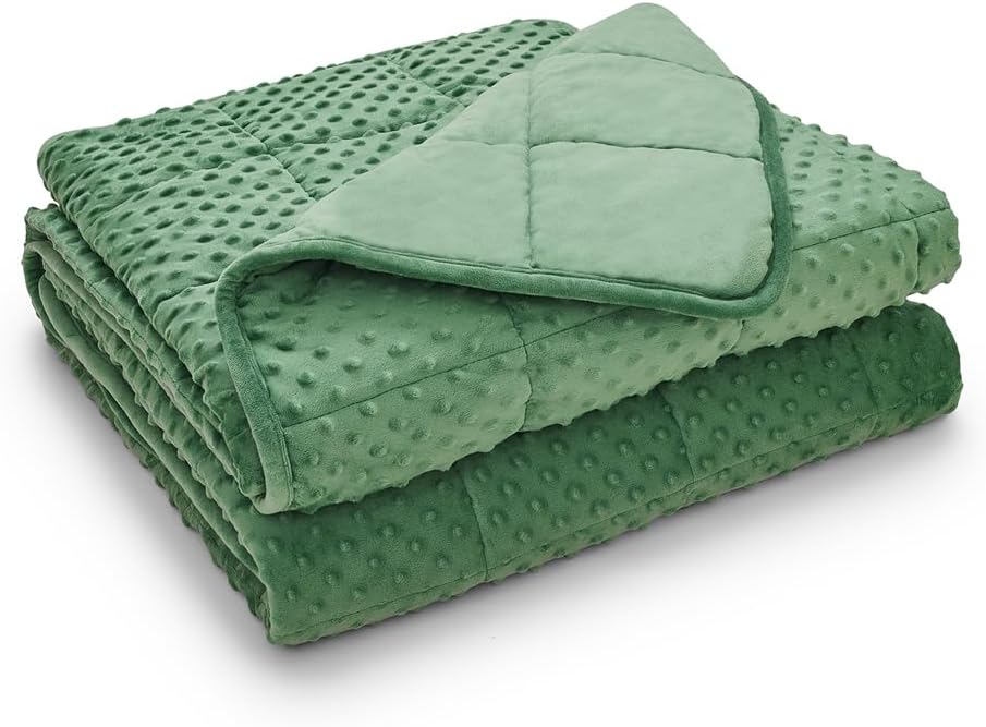 TONGDADA Minky Weighted Blanket | 40''x60'', 7lbs | Cozy and Soft Minky - Image 2
