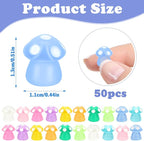 50Pcs Luminous Mini Mushrooms, Small Fairy Garden Mushrooms, Tiny Mushrooms - Image 3