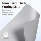 Cooler Kitchen Extra Thick Flexible Plastic Cutting Board Mats - Image 7