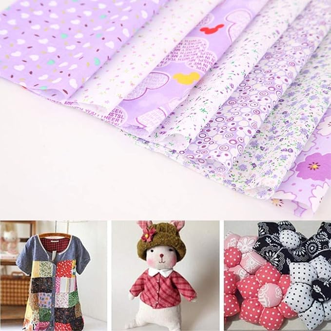 Colored Craft Felt Fabric Patchwork Cotton Sheets 50 Pieces 20 x 20cm - Image 5