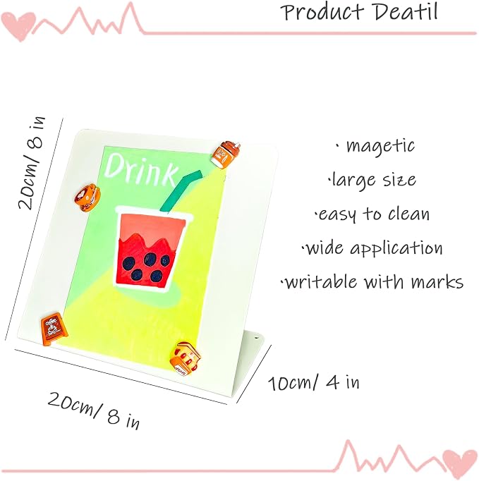 2 Pack Metal White Magnet Display Board - Image 2