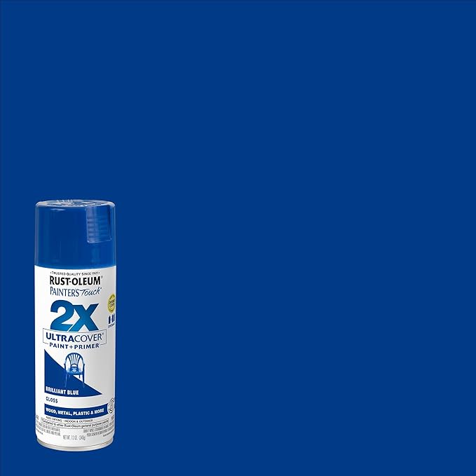 Rust-Oleum 249120 Gloss Brilliant Blue Painters Touch 2X Spray Paint, 12 oz. - Image 2