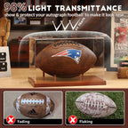 JupDec Football Display Case Full Size, Acrylic Clear Box - Image 4