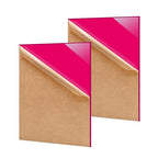 2 Pack 8'' x 12'' Opaque Pink Acrylic Sheet, 3mm Thick Acrylic Plexiglass Boards by Unknown