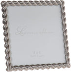Lawrence Frames Metal Frame, Rope Design, Brushed Nickel, 4x4 Square - Image 2