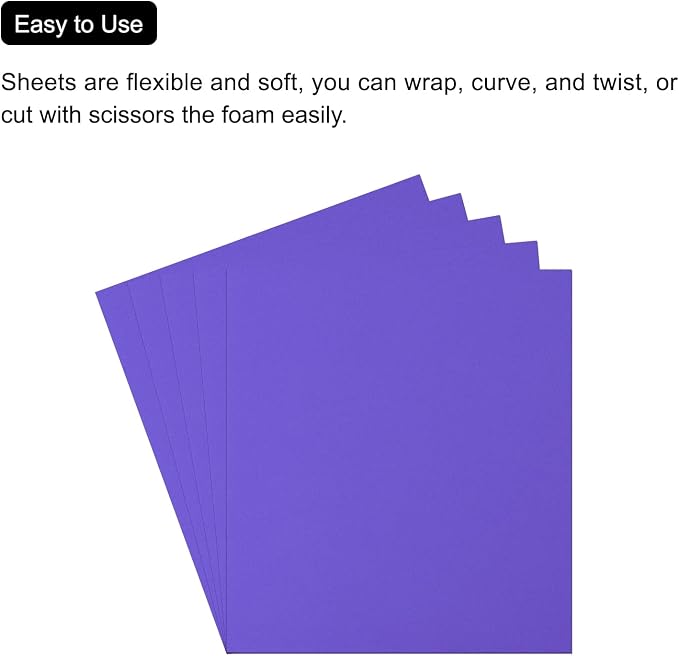 MECCANIXITY EVA Foam Sheets Dark Blue 19.7 Inch x 17.7 Inch 0.8mm Thick Crafts - Image 4