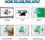 guangyintong Heat Transfer Vinyl Green HTV Rolls, Matte Surface PU Material - Image 5
