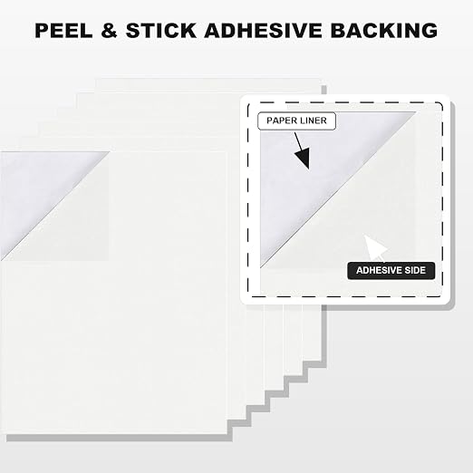 6PCS Large Self Adhesive Felt Sheet, 13.4"x10.8", 2mm Thick Stiff Felt Fabric - Image 4