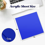 Macarrie 12 Pcs Colored Acrylic Sheets 1/8 Inch Thick Translucent Colored - Image 2