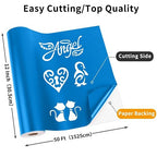 Matte Blue Permanent Vinyl, Craft Die Cutters - Image 2