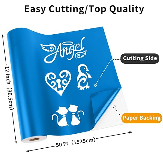 Matte Blue Permanent Vinyl, Craft Die Cutters - Image 2