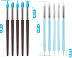 Clatoon 10Pcs Silicone Clay Sculpting Tool, Modeling Dotting Tool & Pottery - Image 5