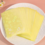 100pcs Photocard Sleeves, 9.1x6.5cm/3.58x2.56in Love Heart-Shape Holographic - Image 5