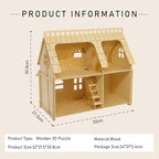 3D Puzzle House, Fantasy Villa Model Kit DIY Miniature Dolls House Kits - Image 4