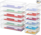 novelinks Clear Pencil Box and Small Plastic Storage Containers by novelinks