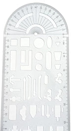 Geometric Drawing Ruler Accident Symbols Drawing Template Measuring - Image 4