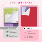 Tintnut Red Permanent Vinyl 8 Sheets 12''x10'' Solid Color Adhesive Vinyl | - Image 4