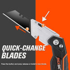REXBETI 2-Pack Utility Knife, SK5 Heavy Duty Retractable Box Cutter - Image 4