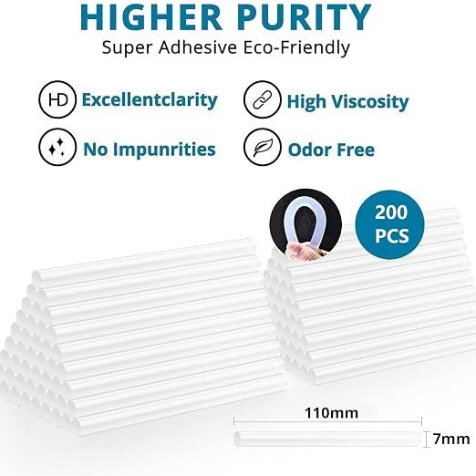 Tilswall Hot Glue Sticks, Compatible - Image 2