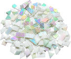 Iridescent White Glass Mosaic Tiles - Image 2