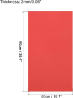 MECCANIXITY EVA Foam Sheets Red 35.4 Inch x 19.7 Inch 2mm Thick Crafts Foam - Image 2
