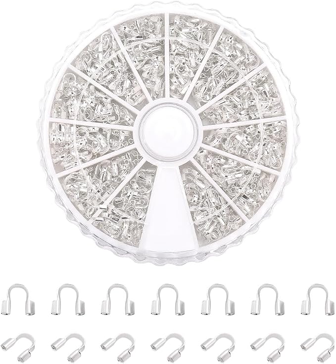 PH Pandahall Wire Guardian 540pcs Brass Wire Guards Wire Cable Protector U by PHPandaHall