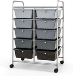 Giantex 10 Drawers Rolling Cart, Classroom Organizers, Storage Cart - Image 10