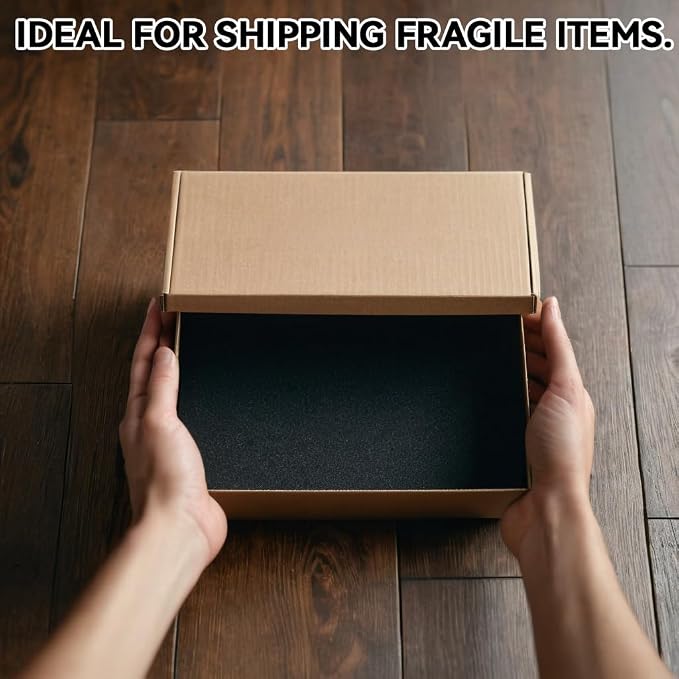 32 Pcs 12" x 8" x 0.5" Polyethylene Foam Sheets Black Foam Padding - Image 5