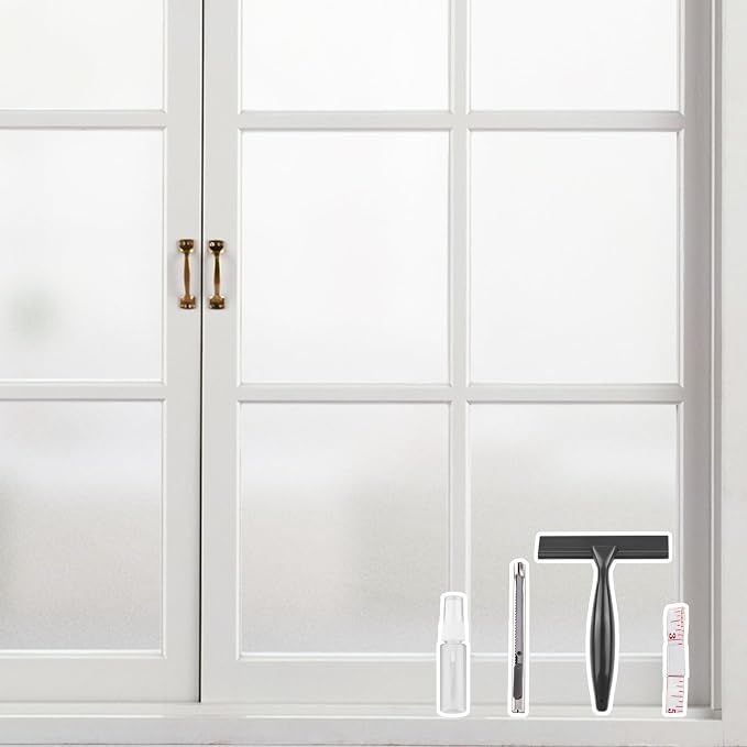 Kromapolis Window Privacy Film Frosted Glass Window Film, Heat Blocking Privacy by Kromapolis