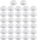 Crafjie 32PCS 2 Inchs Half Round Foam Balls White Hemispherical Polystyrene by Crafjie