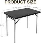 3ft Rectangular Folding Table, All-Occasion Plastic Event Table - Image 3