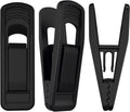 Hanger Clips Perfect for Velvet Hangers (Black, 40 PCS), Non-Slip Plastic Clips Pant Skirt Hanger Clips for Black Flocking Hangers