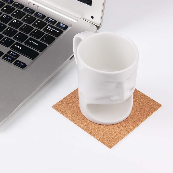 Arroyner 220 Pack Self Adhesive Cork Squares and Round DIY Adhesive Cork Board - Image 4