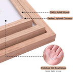 ATOBART 8x10 Set of 4 OAK Wood Picture Frame Solid Wooden Photo Frame Natural - Image 3