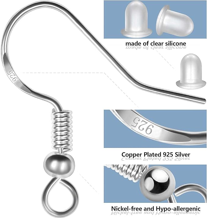 Hypoallergenic Earring Hooks, Ear Wires, Jump Rings, Fish Hooks - Image 5