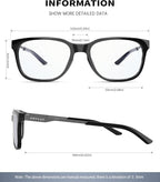 ANYLUV Blue Light Glasses for Men, Lightweight Computer Gaming Glasses - Image 3