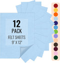 IONTACH 9" X 12" Felt Fabric Sheets 1.6mm Thick | Soft Felt by IONTACH