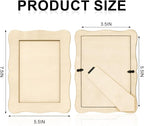RYKOMO 6 PCS Unfinished Wooden Picture Frames - Image 2