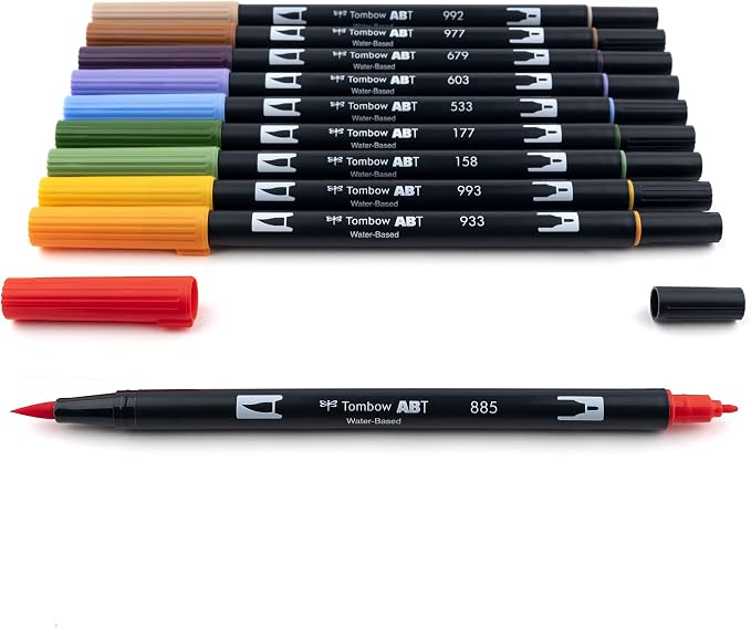 Tombow 56168 Dual Brush Pen Art Markers, Brush and Fine Tip Markers - Image 5