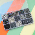 15 Color Glass Seed Tube Bugle Beads Bracelet Jewelry Making Kit, small - Image 3