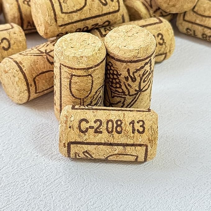 20 Pack Straight Wine Corks, #8 Soft Wood Cork Stoppers, Leakproof Bottle Corks - Image 3