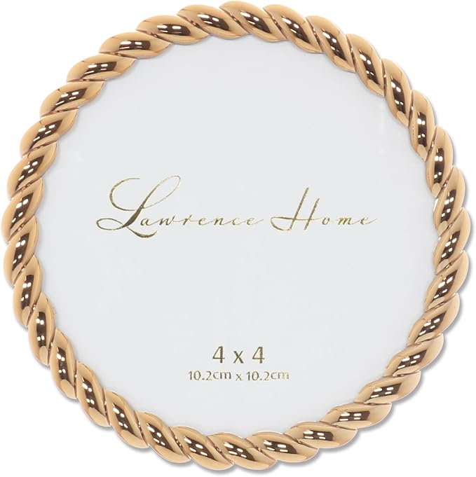 Lawrence Frames Metal Frame, Rope Design, 4x4 Round by LawrenceFrames