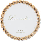 Lawrence Frames Metal Frame, Rope Design, 4x4 Round by LawrenceFrames