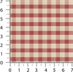 Patchwork Fabric Panel 100x155 cm, 100% Cotton Satin, 6 Coordinated Gingham - Image 9