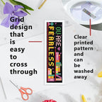 INFUNLY 6Pcs Inspirational Words Cross Stitch Bookmark Kits 8"x2.4" DIY - Image 3