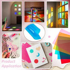 BENECREAT 24Pcs 6 Colors PVC Flexible Plastic Sheets, 11.8x8.3 Inch A4 Colored - Image 5
