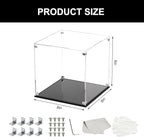 Clear Acrylic Display Case for Collectibles Assemble, Cube Box Dustproof - Image 7
